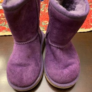 Toddler size 9 purple ugg boots
